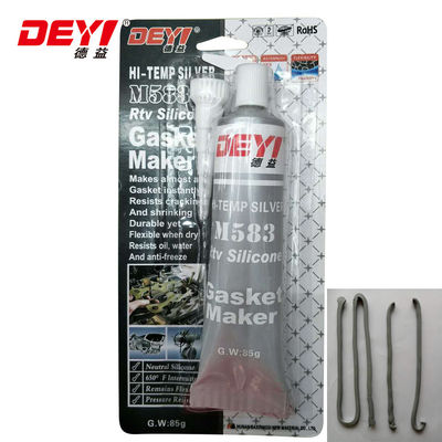 เครื่องยนต์รถยนต์ อุณหภูมิสูง สีเทา RTV เครื่องทําซิลิโคน -60-320C ด้วย Neutral
