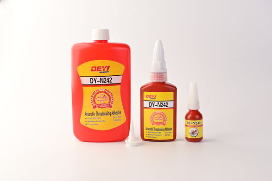 DEYI DY-N242 สีฟ้า ความแข็งแรงกลาง threadlocker - แอนาเอโรบิคการติดต่อสําหรับ M6-M36 สกรูล็อคและปิด