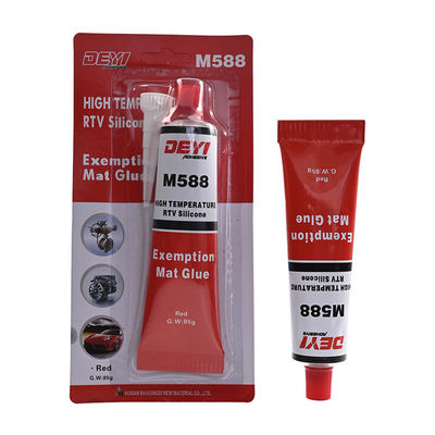 M588 เครื่องทํากรวด RTV อุณหภูมิสูงเป็นกลาง สีแดง สําหรับการปิดอุตสาหกรรม