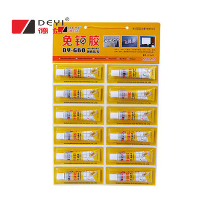 การก่อสร้างการผูกพันธุ์ All-purpose Adhesive For Photo Wall No Nails Glue Liquid Free Nails การผูกพันธุ์