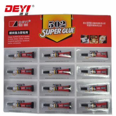การก่อสร้าง 12pcs Super Glue สําหรับการขนส่งและวัตถุดิบหลักอื่น ๆ