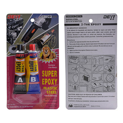 30 นาที ธ อร์ Epoxy ผสมติดสําหรับการจัดลําดับผูกสีดําและสีขาว
