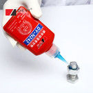 เครื่องจักรกลก่อสร้าง สีแดง Threadlocker แอนาเอโรบิค แอดซีดสําหรับการปิดสกรูและเน็ต
