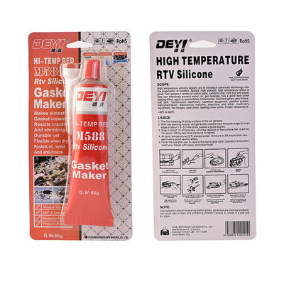 ISO9001 รับรอง Red Acid RTV ซิลิโคน Gaskets Maker 85g สําหรับการประทับ