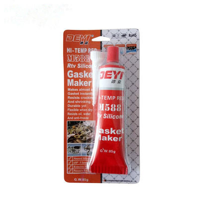 ISO9001 รับรอง Red Acid RTV ซิลิโคน Gaskets Maker 85g สําหรับการประทับ
