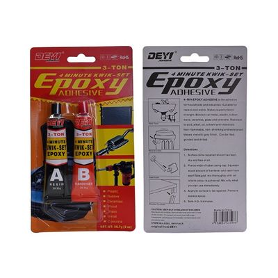 ผสมผสานยาง Epoxy ที่แข็งแรงมาก สําหรับสุขภาพการปั่นโลหะ ไม่มีสารพิษ AB Epoxy Glue