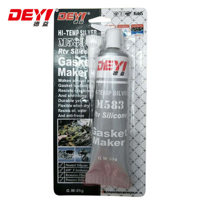 เครื่องยนต์รถยนต์ อุณหภูมิสูง สีเทา RTV เครื่องทําซิลิโคน -60-320C ด้วย Neutral