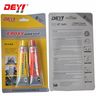 อุตสาหกรรมเคมี Epoxy Adhesive Epoxy Resin Kit ระยะเวลาการรักษา 5 นาที