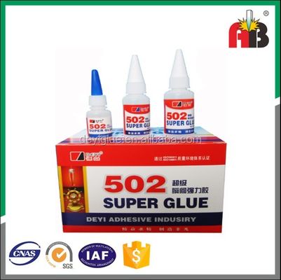 โซลูชั่นการติดตามทันที Clear 502 Super Glue ISO SGS ROHS MSDS Certified Adhesive