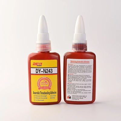 Anticorrosion Blue N243 Screw Threadlocker ตัวถือเส้นผูกแน่น ความแข็งแรงปานกลาง ล็อคเส้นโลหะแน่น