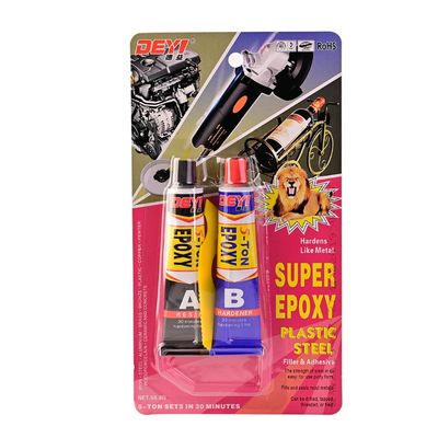 ผสมเอโป็กซี่เอบีใสทนความร้อนสูง มีอายุการใช้งาน 12 เดือนเพื่อการผูกที่แข็งแรง