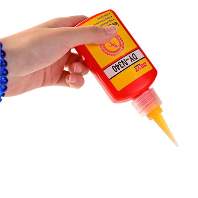 DEYI N340 กาวไร้อากาศแบบล็อคเกลียวขายส่ง สีเหลืองอ่อน