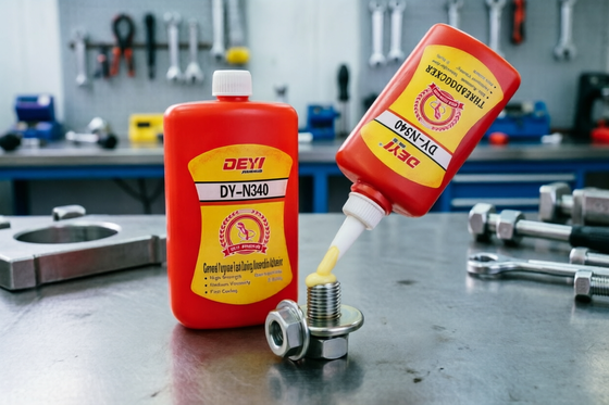 Threadlocker ผสมผสานอเนอโรบิก สีเหลืองอ่อน ออกแบบเพื่อให้มีความปลอดภัยและการลุ้นการล็อคเส้นในการประกอบ