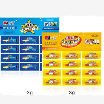 12pcs 3g 502 Super Glue Industrial Strength Adhesive Provides Durable and Strong Adhesion on Various Surfaces
