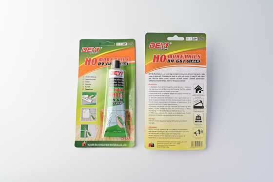 ผสมผสานใสหลายพื้นที่ไร้เล็บ DEYI DY-G61 ผสมผสานที่แข็งแรงสําหรับ DIY และการซ่อมแซมบ้าน