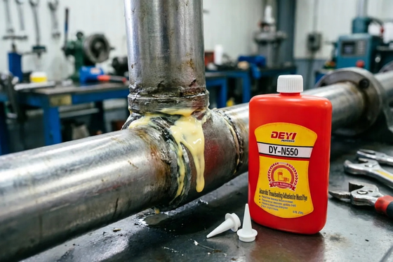 DEYI DY-N550 น้ำยาซีลเกลียวอุณหภูมิสูงและทนน้ำมัน - กาวกาวเปลี่ยนปะเก็นแบบไม่ใช้ออกซิเจน