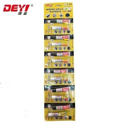 กาวอะคริลิก AB ทนแรงกระแทกสูง | DEYI DY-J37 กาวแข็งตัวเร็วสำหรับผู้ผลิตโลหะและพลาสติก