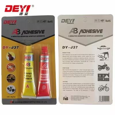 กาวอะคริลิก AB ทนแรงกระแทกสูง | DEYI DY-J37 กาวแข็งตัวเร็วสำหรับผู้ผลิตโลหะและพลาสติก