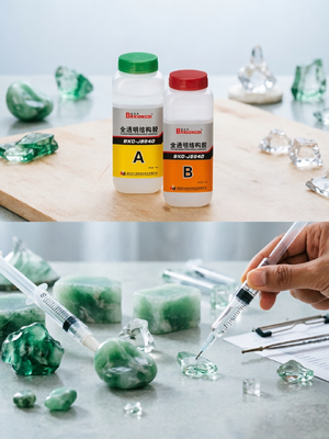 ผสมผสานโครงสร้าง Crystal Clear AB ผสมผสานอีโป๊กซี่เกรดอิเล็กทรอนิกส์สําหรับการประกอบเครื่องมือ