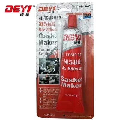 Red RTV เครื่องทำปะเก็นซิลิโคนอุณหภูมิสูง | น้ำยาซีลหน้าแปลนสำหรับรถยนต์และอุตสาหกรรม