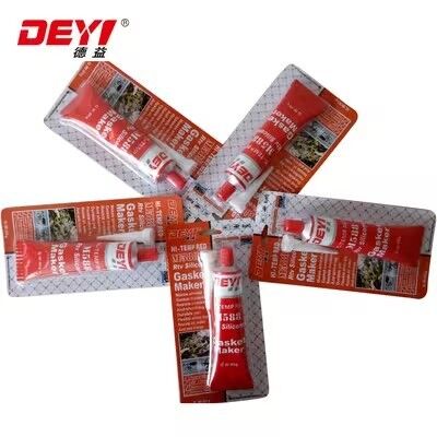 Red RTV เครื่องทำปะเก็นซิลิโคนอุณหภูมิสูง | น้ำยาซีลหน้าแปลนสำหรับรถยนต์และอุตสาหกรรม