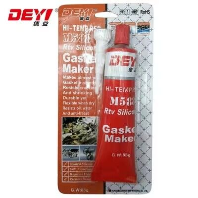 Red RTV เครื่องทำปะเก็นซิลิโคนอุณหภูมิสูง | น้ำยาซีลหน้าแปลนสำหรับรถยนต์และอุตสาหกรรม